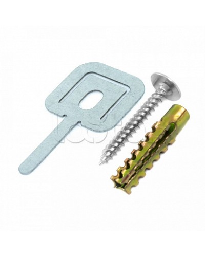 Комплекты для крепления ОКЛ с использованием самореза, дюбеля и хомута FR ПР-25 (100 шт) Промрукав (PR08.5200) в Назрани Огнестойкие кабельные линии Pintop.ru