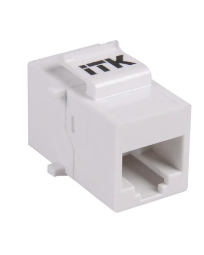 Проходной адаптер кат.5E UTP, RJ45-RJ45, тип Keystone Jack ITK CS7-1C5EU в Назрани Проходные адаптеры RJ-45 и разветвители Pintop.ru