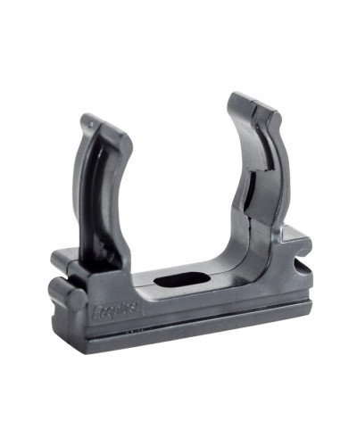 CF32G Держатель (клипса), без галогена, для труб D32мм, цвет чёрный (10шт) Экопласт (41732-10HF-BL) в Назрани Держатели, клипсы, скобы Pintop.ru