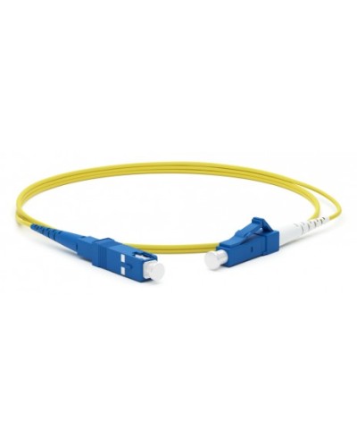 Патч-корд волоконно-оптическийLC/UPC-SC/UPC (20м) Hyperline FC-S2-9-LC/UR-SC/UR-H-20M-LSZH-YL в Назрани Патч-корды оптические Pintop.ru