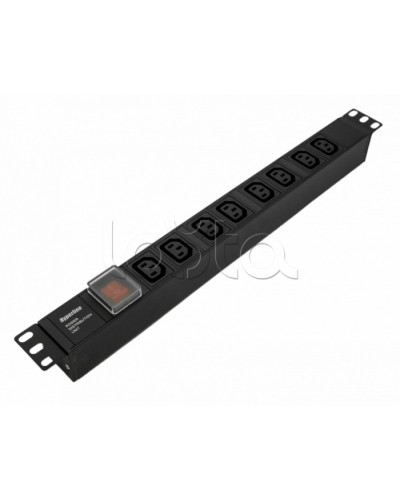 Блок розеток Hyperline SHE19-8IEC-S-IEC в Назрани Блоки розеток Pintop.ru