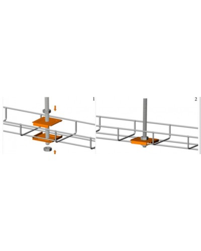Фиксатор для подвеса проволочного лотка на шпильке Промрукав (PR08.5214) в Назрани Аксессуары для лотков Pintop.ru