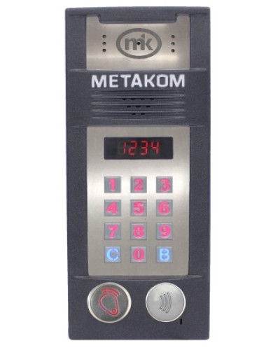 Многоабонентый антивандальный блок вызова со встроенной видеокамерой Метаком MК2018-RFMFСV в Назрани Блоки вызова многоабонентные Pintop.ru