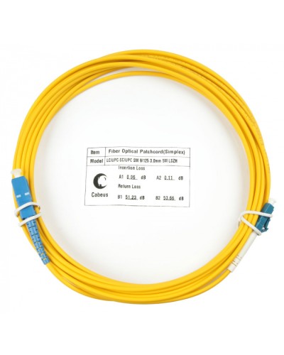 Шнур оптический simplex LC-SC 9/125 sm 10м LSZH Cabeus FOP(s)-9-LC-SC-10m в Назрани Патч-корды оптические Pintop.ru