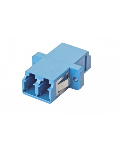 Оптический адаптер OS2, дуплекс LC, с фланцами, синий Eurolan (36A-S2-2L-02BU) в Назрани Проходные адаптеры и розетки оптические Pintop.ru