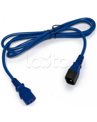 Кабель питания монитор-компьютер Hyperline PWC-IEC13-IEC14-1.8-BL в Назрани Патч-корды и пигтейлы Pintop.ru