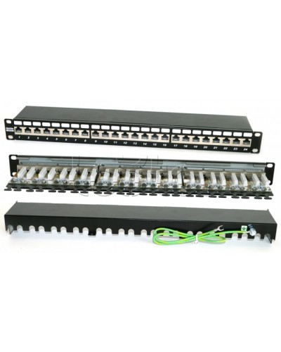 Патч-панель Hyperline PP2-19-24-8P8C-C6A-SH-110D в Назрани Патч панель Pintop.ru