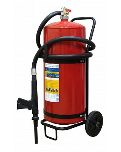 Огнетушитель ПОЖТЕХНИКА ОВП-50(з) МИГ зимний (ФторПАВ) на съемн.тележке с перекр. стволом (баллон 62,5 л, ОТВ 50 л) в Назрани Огнетушители Pintop.ru