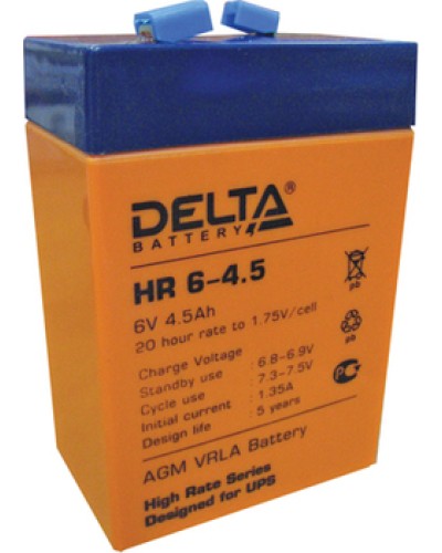 Аккумулятор свинцово-кислотный Delta HR6-4.5 в Назрани Электротехническое оборудование Pintop.ru