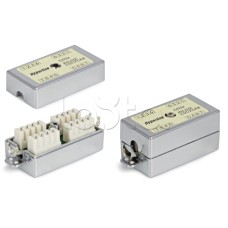 Проходной адаптер RJ-45 Hyperline CA-IDC-C5e-SH-F-WH