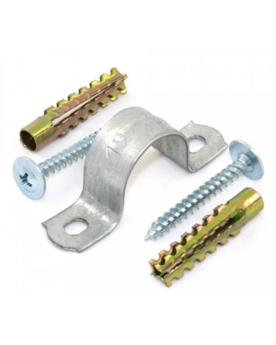 Комплекты для крепления ОКЛ с использованием самореза, дюбеля и скобы СМД 19-20 (100 шт) Промрукав (PR08.5003) в Назрани Держатели, клипсы, скобы Pintop.ru