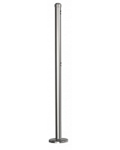 Стойка стационарная хромированная Ростов-Дон ОБ1/0-0 ХРОМ в Назрани Ограждения Pintop.ru