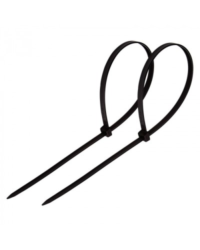 Стяжка нейлоновая неоткрывающаяся, безгалогенная (halogen free) 200x3.6мм, черная (100 шт) в Назрани Стяжки-хомуты Pintop.ru