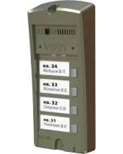 Панель вызова Vizit БВД-306FCP-4 в Назрани Многоабонентные устройства Pintop.ru