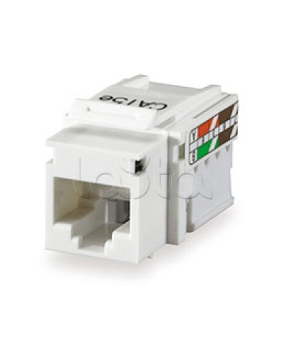 RJ-45 Модуль инф.розетки 110/Krone 5e кат.,бел. CL-0006 Экопласт (87545) в Назрани Кроссовое оборудование тип Krone Pintop.ru
