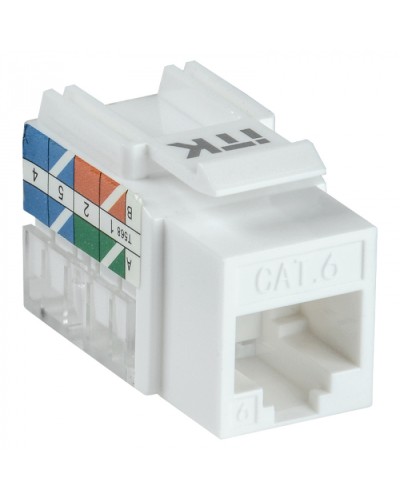 Модуль Keystone Jack кат.5E UTP 110 IDC 90град ITK CS1-1C5EU-11 в Назрани Модули Keystone Pintop.ru