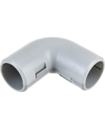 CI25G Угол 90 гр.(2част.), без галогена, для труб D25мм, цвет белый (1уп = 25шт) Экопласт (41225-25HF-W) в Назрани Повороты, муфты, тройники Pintop.ru