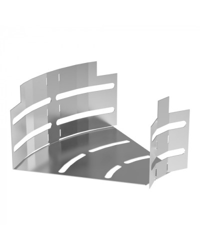 Угол горизонтальный изменяемый 0-45 градусов Стандарт INOX (AISI 304) 150х80 Промрукав (PR16.3588) в Назрани Аксессуары для лотков Pintop.ru