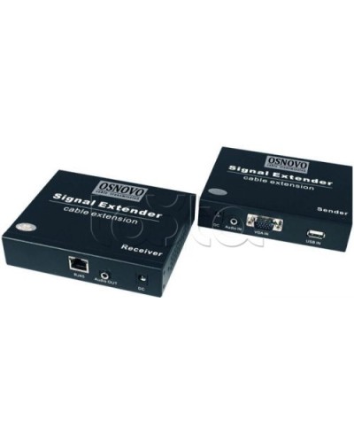 Комплект (передатчик+приемник) для передачи VGA OSNOVO TLN-VKM/1+RLN-VKM/1(ver.2) в Назрани Видеоусилители, Модуляторы, Делители Pintop.ru