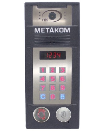 Многоабонентый антивандальный блок вызова со встроенной гибридной видеокамерой Метаком MК2018-RFMFСVH в Назрани Блоки вызова многоабонентные Pintop.ru