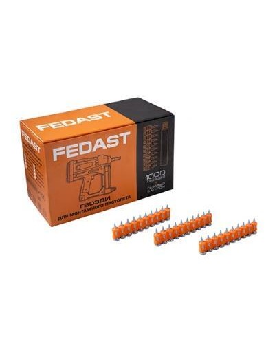 Гвозди 3,0*16 мм для монтажного пистолета с кованым наконечником (1000 шт/уп) FEDAST (fd3016mgbp) в Назрани Крепеж: Дюбели, шурупы, саморезы Pintop.ru