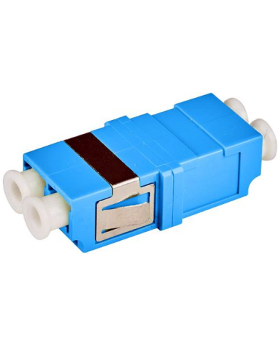 Адаптер оптический LC, OM3, корпус SC без фланцев, дуплексный LANMASTER LAN-2LCS/NF-AM-OM3 в Назрани Коннекторы Pintop.ru
