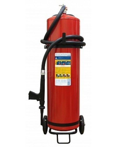 Огнетушитель ПОЖТЕХНИКА ОВП-80(з) МИГ летний (ФторПАВ) на съемн.тележке с перекр. стволом (баллон 100 л, ОТВ 80 л) в Назрани Огнетушители Pintop.ru