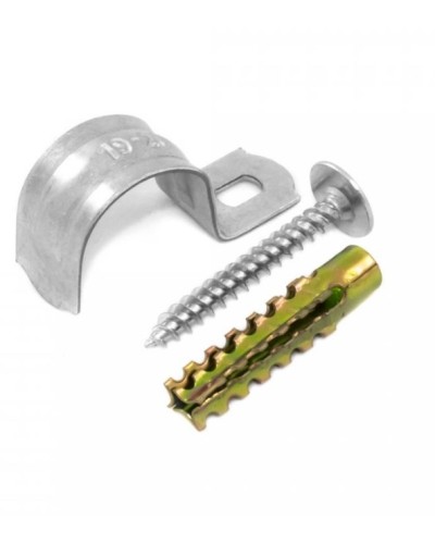 Комплекты для крепления ОКЛ с использованием самореза, дюбеля и скобы СМО 12-13 (100 шт) Промрукав (PR08.4993) в Назрани Держатели, клипсы, скобы Pintop.ru