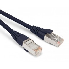 Патч-корд RJ45-RJ45, 4 пары, STP, кат.5е, LSZH (1м) Hyperline PC-LPM-STP-RJ45-RJ45-C5e-1M-LSZH-BK
