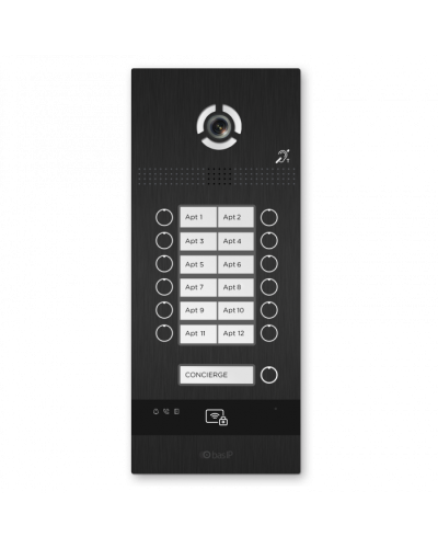 Вызывная панель BAS-IP BI-12FBI BLACK в Назрани Вызывные видеопанели малоабонентные Pintop.ru
