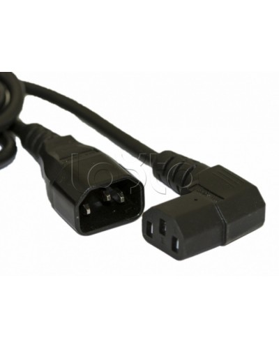 Кабель питания монитор-компьютер Hyperline PWC-IEC13A-IEC14-1.8-BK в Назрани Аксессуары для стоек и шкафов Pintop.ru