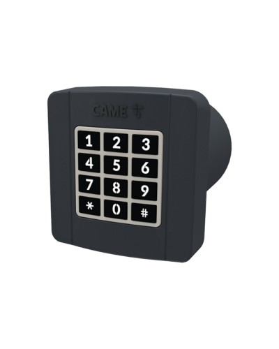 Проводная встраиваемая кодонаборная клавиатура Came 806SL-0290 - SELT2BDG, подключаемая к шине CXN, 12 кнопок, синяя подсветка, RAL7024 в Назрани Запчасти для шлагбаумов и автоматики Pintop.ru