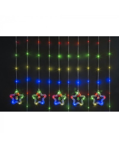 Гирлянда Navigator 95 012 NGF-D035-01 (бахрома звезды и фигурки WW 3*0.6м IP20) в Назрани Источники света(Лампы) Pintop.ru