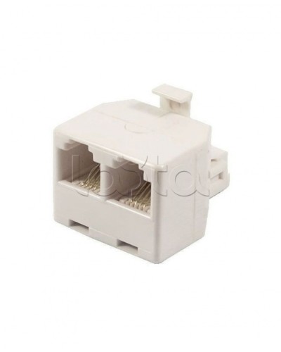 Двойник телефонный (штекер - 2 гнезда) 6P-4C (50шт/уп) REXANT 03-0031 в Назрани Коннекторы Pintop.ru