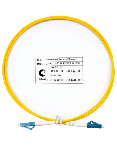 Шнур оптический simplex LC-LC 9/125 SM 1 м LSZH Cabeus FOP(s)-9-LC-LC-1M в Назрани Патч-корды оптические Pintop.ru