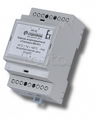 Барьер искрозащиты для цепей питания Спектрон-ИБ-01 в Назрани Устройства защиты операционных процессоров (ОПС) Pintop.ru