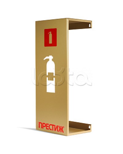 Подставка настенная под огнетушитель ПРЕСТИЖ золото ПОЖТЕХНИКА в Назрани Аксессуары для огнетушителей Pintop.ru