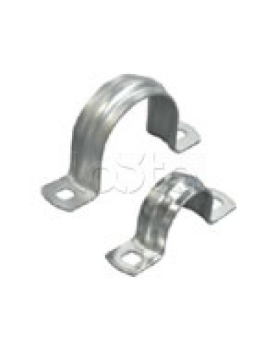 Скоба оцинкованная с двумя отверстиями для трубы D20мм, м.о.6,5-5,0мм (1уп=100шт) Экопласт (43620P) в Назрани Держатели, клипсы, скобы Pintop.ru