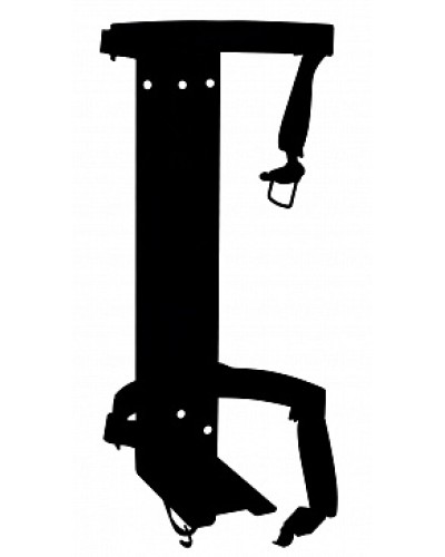 Кронштейн ПОЖТЕХНИКА КТР-10/12 на 2 ремнях (d180-185) для ОП/ОВП-10, ОП-12 в Назрани Аксессуары для огнетушителей Pintop.ru