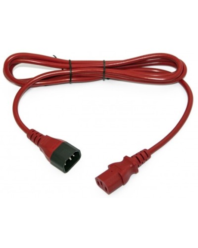 Кабель питания монитор-компьютер Hyperline PWC-IEC13-IEC14-3.0-RD в Назрани Патч-корды и пигтейлы Pintop.ru