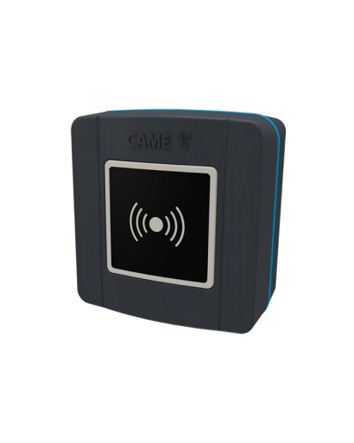 Накладной проксимити-считыватель для карт, брелоков и TAG-капсул Came 806SL-0300 - SELR1BDG, подключаемый к шине CXN с синей подсветкой (протокол Manchester), RAL7024 в Назрани Считыватели Pintop.ru