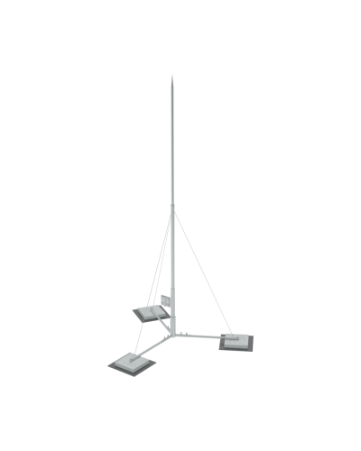 Вольностоящая молниеприемная мачта составная H2,5 м HD КМ-Профиль (VMR-H2.5 HD) в Назрани Монтажные материалы Pintop.ru
