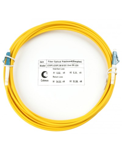 Шнур оптический simplex LC-LC 9/125 SM 10 м LSZH Cabeus FOP(s)-9-LC-LC-10M в Назрани Патч-корды оптические Pintop.ru