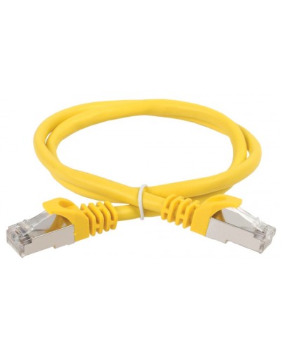 ITK Коммутационный шнур (патч-корд), кат.5Е FTP, 5м, желтый (PC05-C5EF-5M) в Назрани Патч-корды и пигтейлы Pintop.ru
