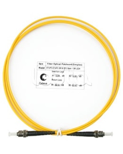 Патч-корд волоконно-оптический SM 9/125 simplex ST-ST LSZH (1,5 м) Cabeus FOP(s)-9-ST-ST-1,5m в Назрани Патч-корды оптические Pintop.ru