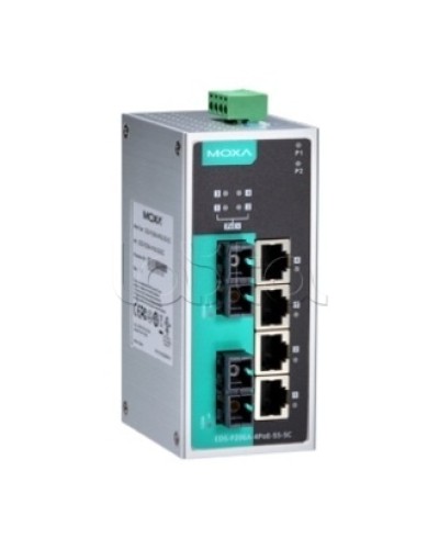 Коммутатор PoE 6-портовый Moxa EDS-P206A-4PoE-MM-SC в Назрани Коммутаторы Pintop.ru