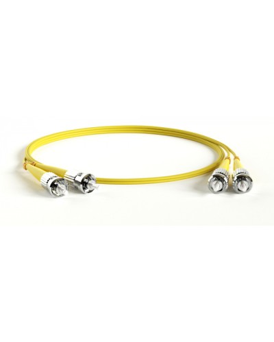 Патч-корд волоконно-оптический Hyperline FC-D2-9-ST/UR-ST/UR-H-20M-LSZH-YL в Назрани Патч-корды оптические Pintop.ru