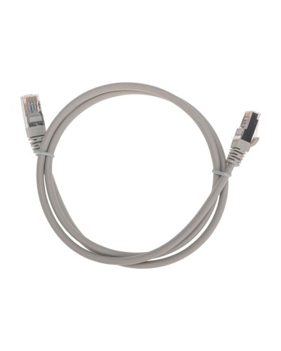 Патч-корд F/UTP, CAT 5e, RJ45-RJ45, 26AWG, LSZH, серый, 1м REXANT 02-0110-1 в Назрани Патчкорды (медные) Pintop.ru