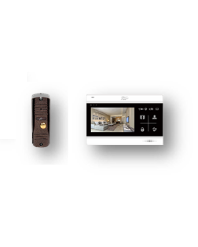 Комплект видеодомофона Fox FX-VD5SL-KIT АГАТ 5B КОМПЛЕКТ (FX-CP7) в Назрани Комплекты домофонов Pintop.ru