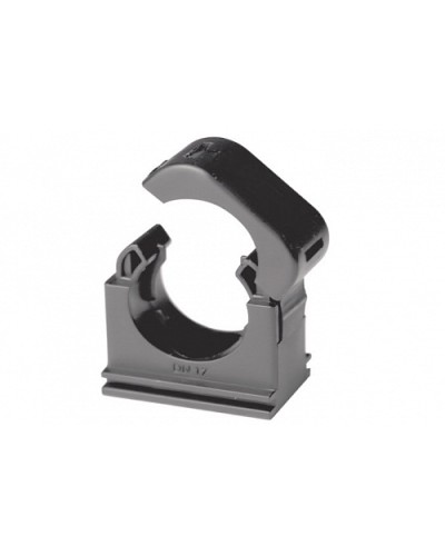 Держатель с крышкой DN 17 мм, полиамид, цвет чёрный (PASW17N) в Назрани Держатели, клипсы, скобы Pintop.ru